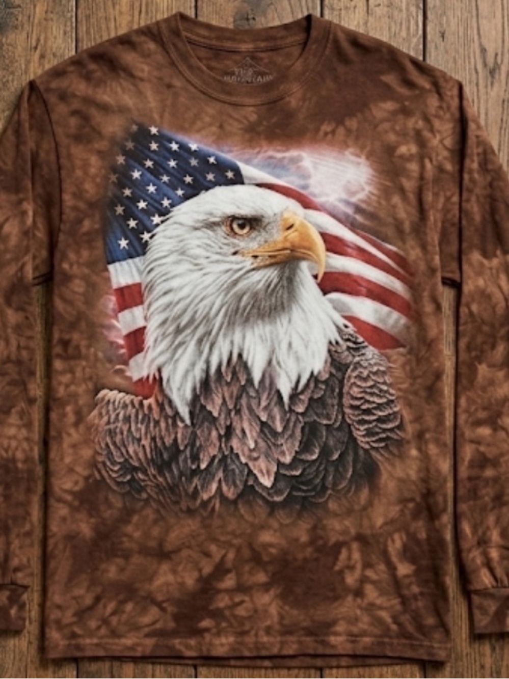 The mountain Long Sleeve Eagle Graphic Shirt New
